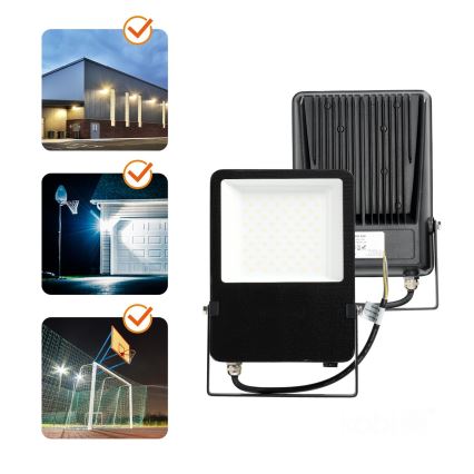 LED Schijnwerper voor buiten LED/100W/230V 4000K 13000 lm IP65 IK06