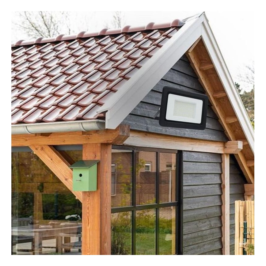 LED Schijnwerper voor buiten LED/100W/230V 4000K IP65 zwart