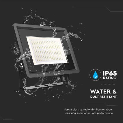 LED Schijnwerper voor buiten LED/200W/230V 4000K IP65 zwart