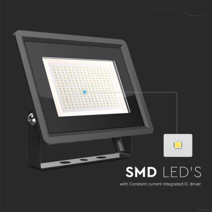 LED Schijnwerper voor buiten LED/200W/230V 4000K IP65 zwart