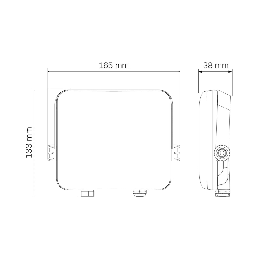 LED Schijnwerper voor buiten MILKY LED/30W/230V 4000K IP65 zwart