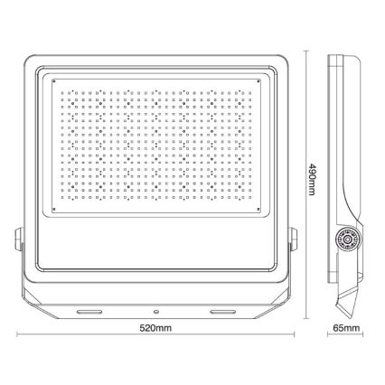 LED Schijnwerper voor buiten PROFI PLUS LED/400W/230V 5000K IP66