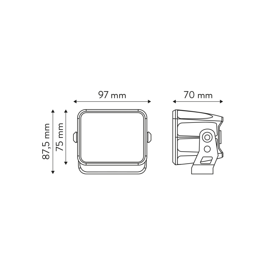 LED Schijnwerper voor de auto DUO BLACK LED/40W/9-36V IP69 6000K hoekig
