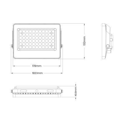 LED Schijnwerper with a solar panel FOCUS 60W/10000 mAh 3,2V 6000K IP65 + afstandsbediening