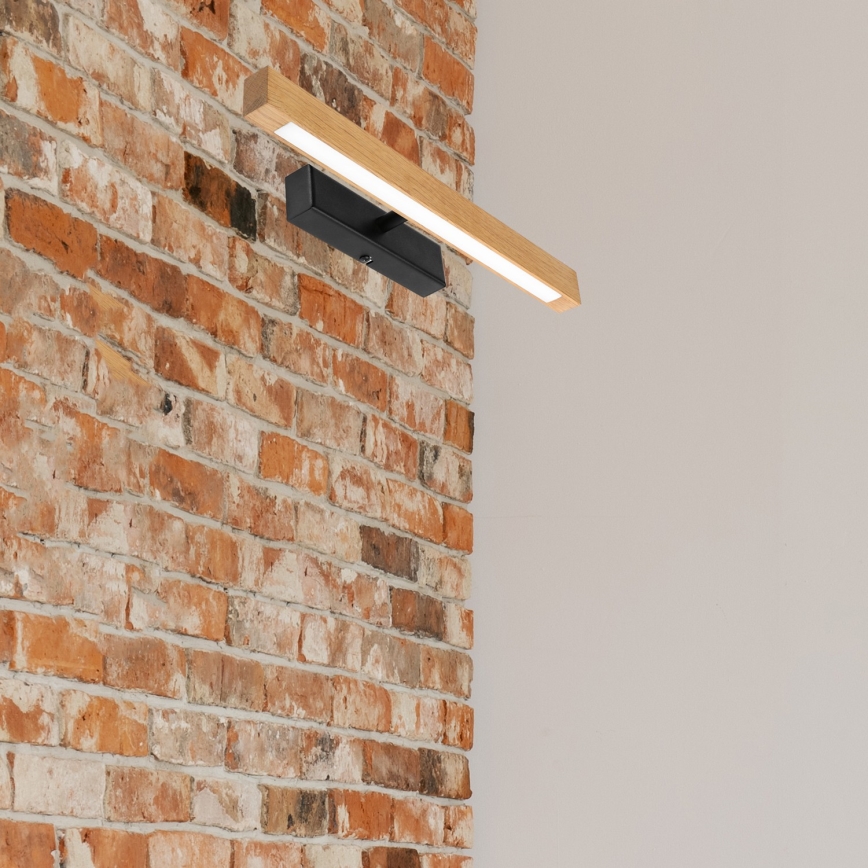 LED schilderijlamp VERDE LED/5,5W/230V 3000K 46 cm eiken/zwart