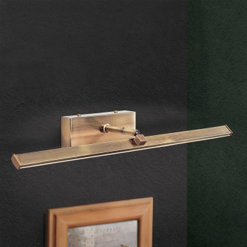 LED Schilderijverlichting PUBLIO LED/10W/230V 50 cm goud/patina