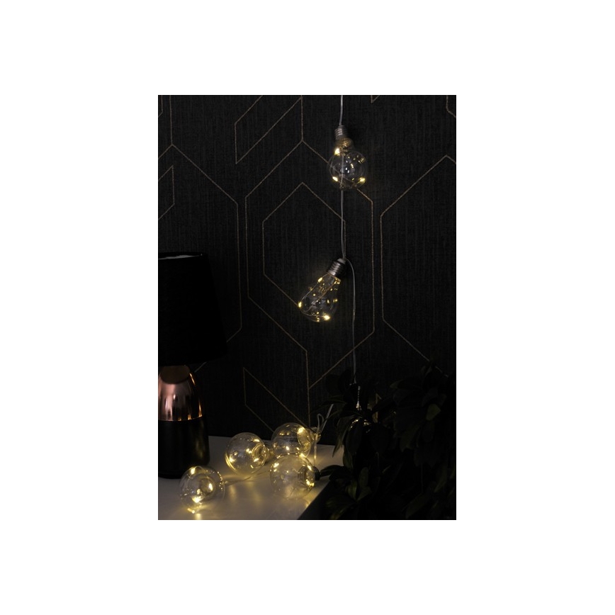 LED Sierketting SMOLDER 2,1 m 10xLED/2xAA