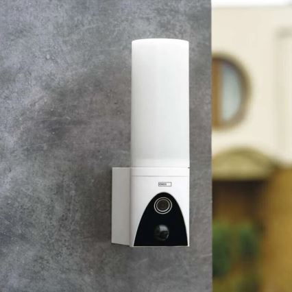 LED Slimme buitencamera met een licht GoSmart LED/12W/230V IP65 Wi-Fi Tuya wit