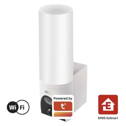 LED Slimme buitencamera met een licht GoSmart LED/12W/230V IP65 Wi-Fi Tuya wit