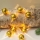 LED-slinger 10x LED/2x AA/warm wit 1,8 m met belletjes