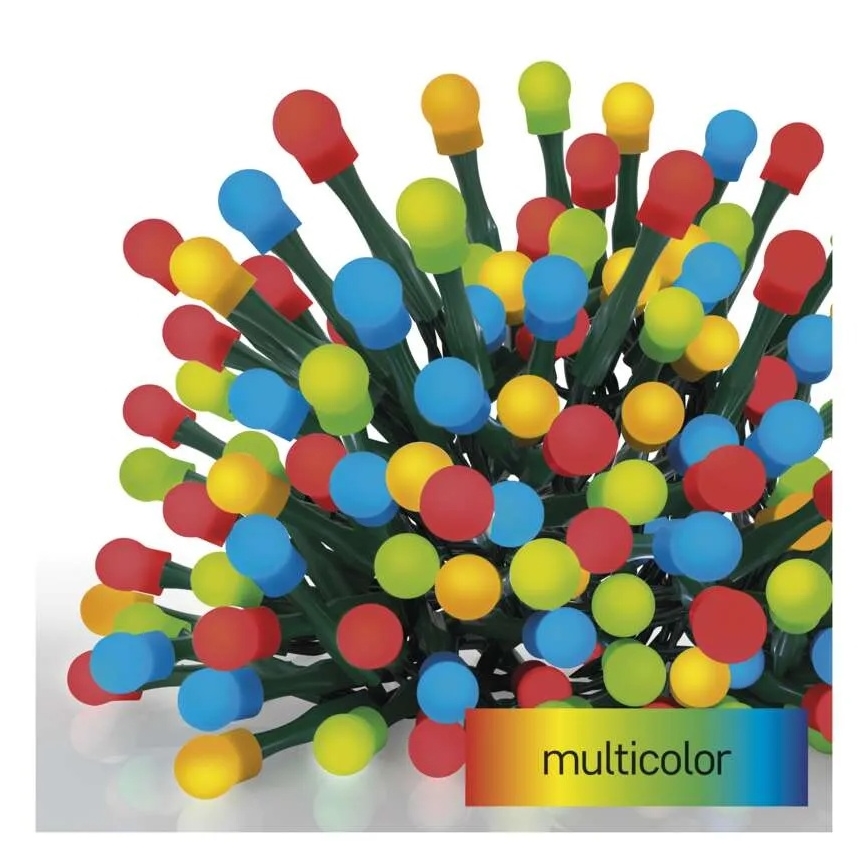 LED  snoer 200xLED/8 functies 25m IP44 multicolor