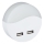 LED Socket nachtlampje met schemersensor 2xUSB LED/0,45W/230V 3000K