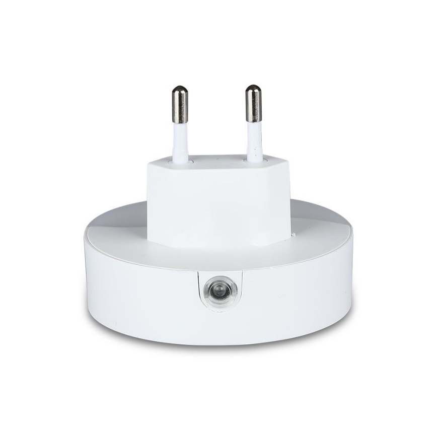 LED Socket nachtlampje met schemersensor 2xUSB LED/0,45W/230V 3000K