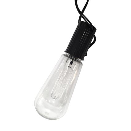 LED Solar buitenshuis ketting 10xLED/1,2V 2,2 m IP44