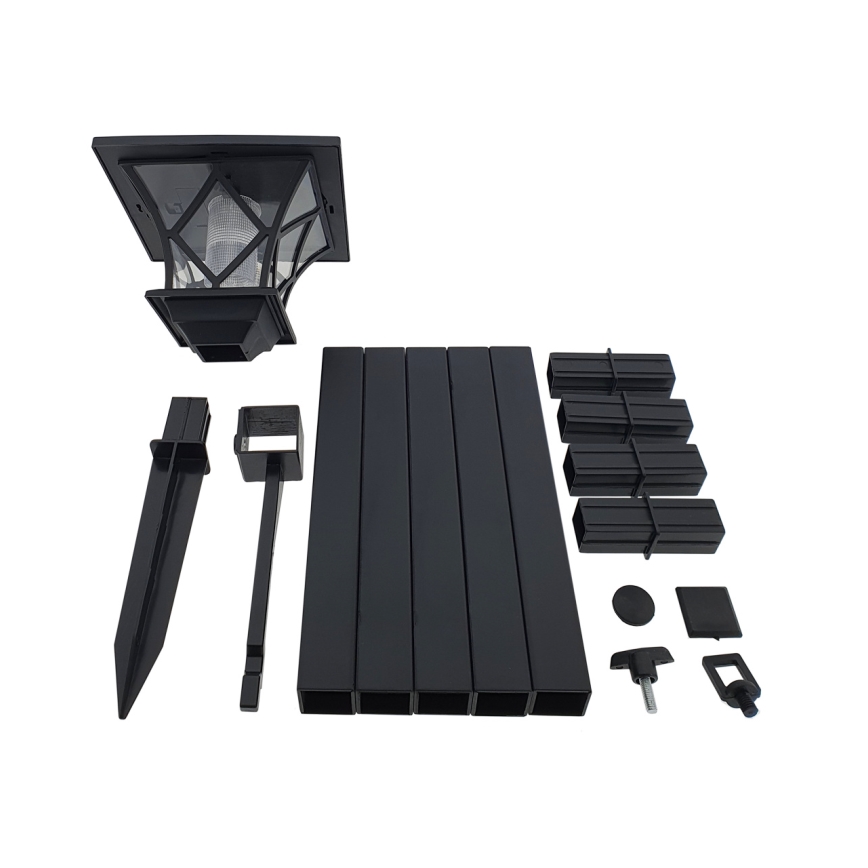 LED Solar buitenshuis lamp 3in1 LED/1,2V IP44 zwart