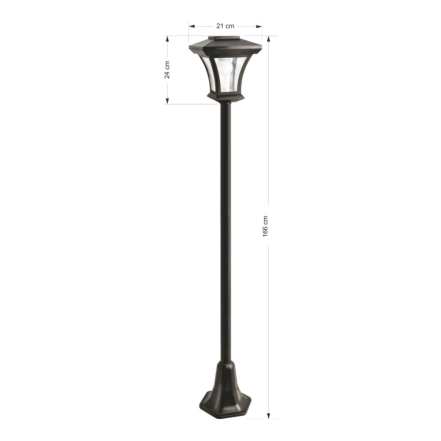 LED Solar buitenshuis lamp LED/1,2V IP44 zwart