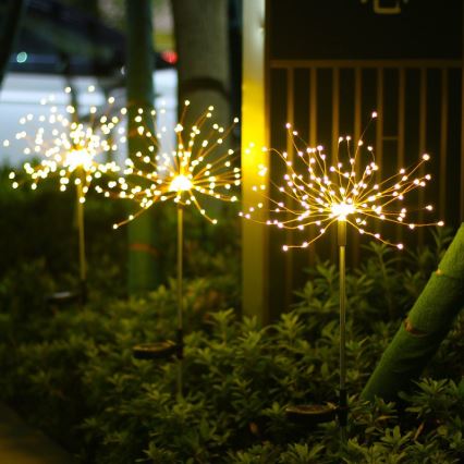 LED Solar decoratieve lamp 140xLED/1,2V 3000K 84 cm IP44