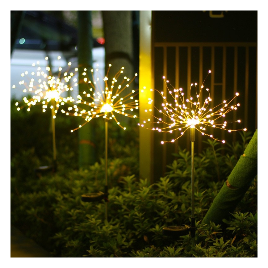 LED Solar decoratieve lamp 140xLED/1,2V 3000K 84 cm IP44