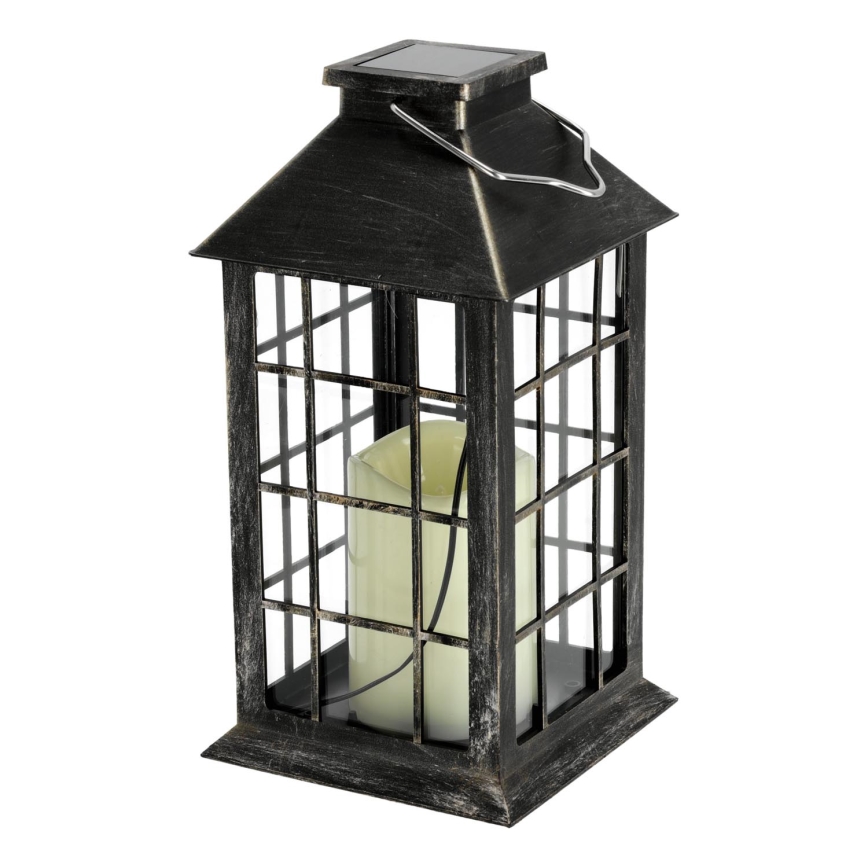 LED Solar hanglamp LED/0,02W/1,2V 1xAA 2700K IP44 200 mAh patina