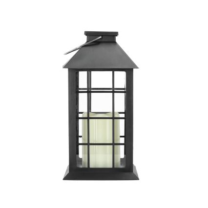 LED Solar hanglamp LED/0,02W/1,2V 1xAA 2700K IP44 200 mAh zwart