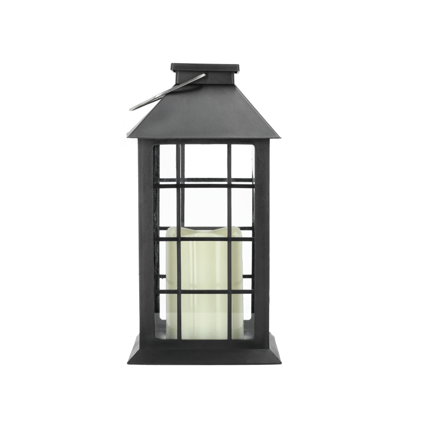 LED Solar hanglamp LED/0,02W/1,2V 1xAA 2700K IP44 200 mAh zwart