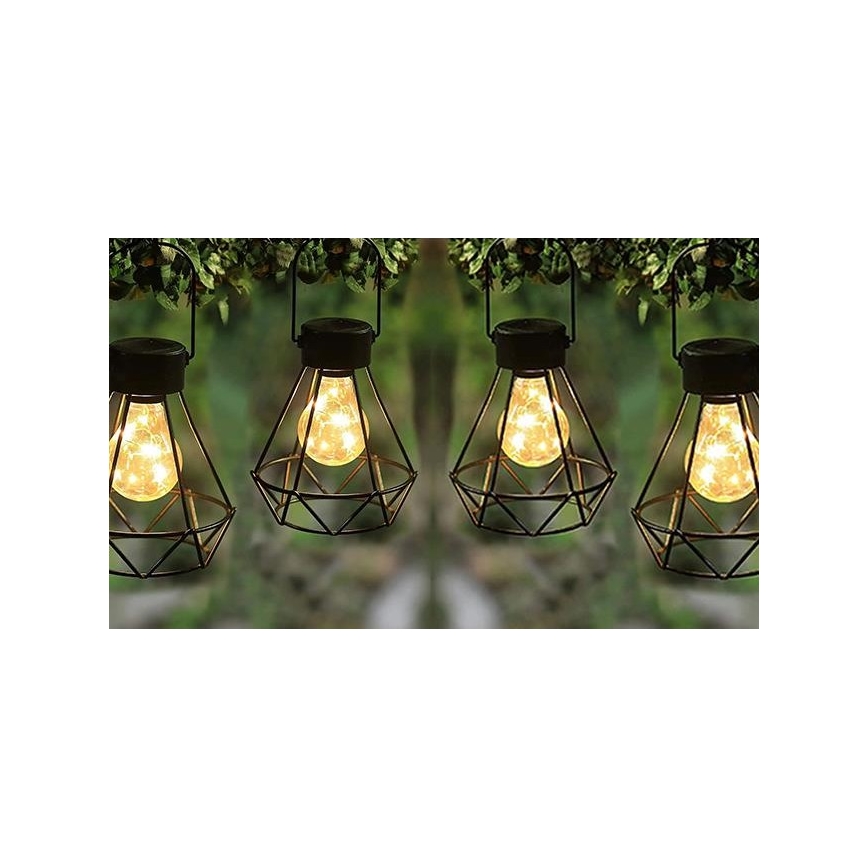 LED Solar hanglamp LED/0,1W/1,2V diameter 13 cm