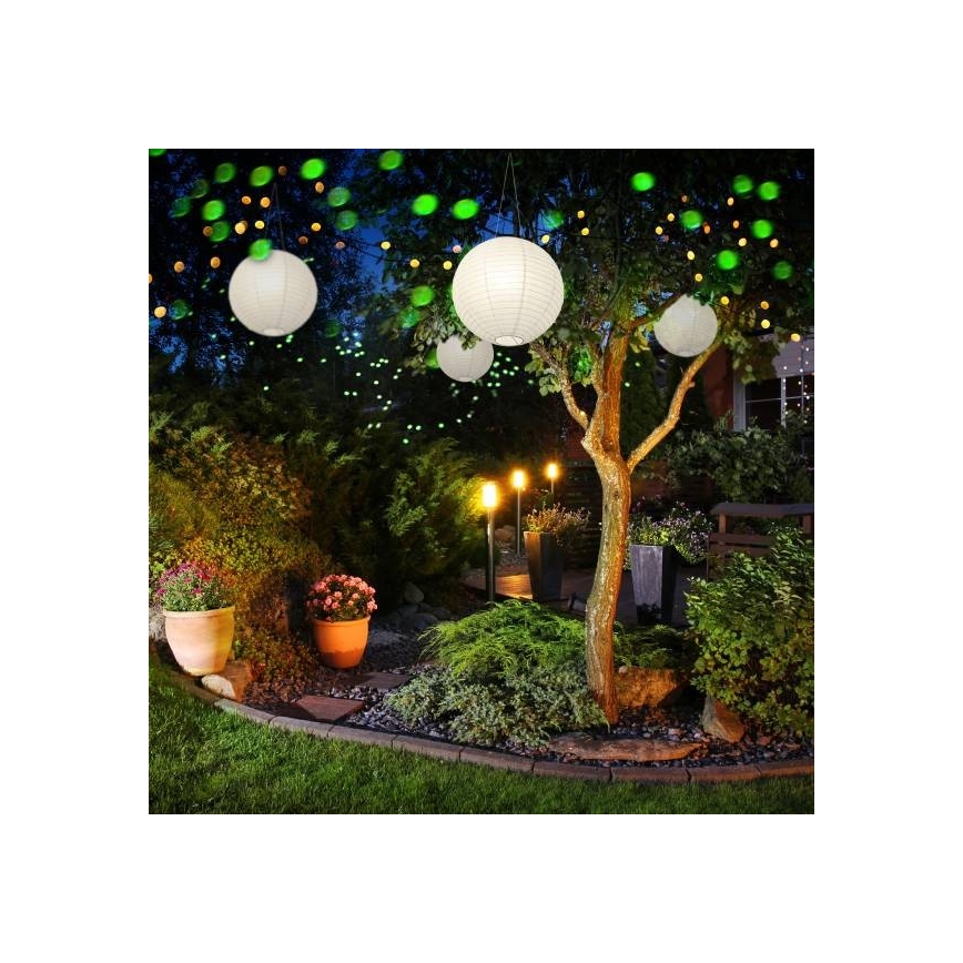 LED Solar hanglamp ORIGAMI LED/0,08W/1,2V 1xAAA 300mAh diameter 20 cm IP44