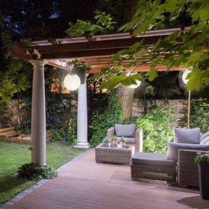 LED Solar hanglamp ORIGAMI LED/0,08W/1,2V 1xAAA 300mAh diameter 20 cm IP44