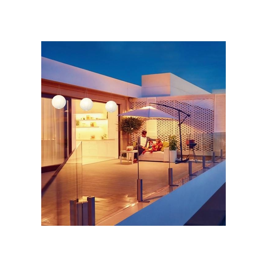 LED Solar hanglamp ORIGAMI LED/0,08W/1,2V 1xAAA 300mAh diameter 20 cm IP44