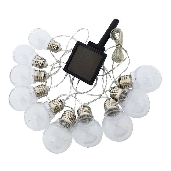 LED Solar ketting 10xLED/1,2V 2m 300 mAh IP44 warm wit