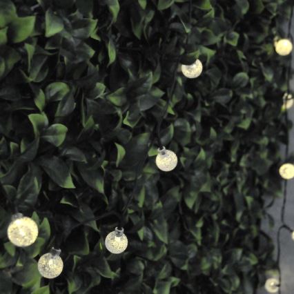 LED Solar ketting 30xLED/8 Functies 300 mAh 4,9m IP44 warm wit