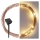 LED Solar ketting LED/2,4W/1,2V 1xAA 15 m IP44 3000K 600 mAh