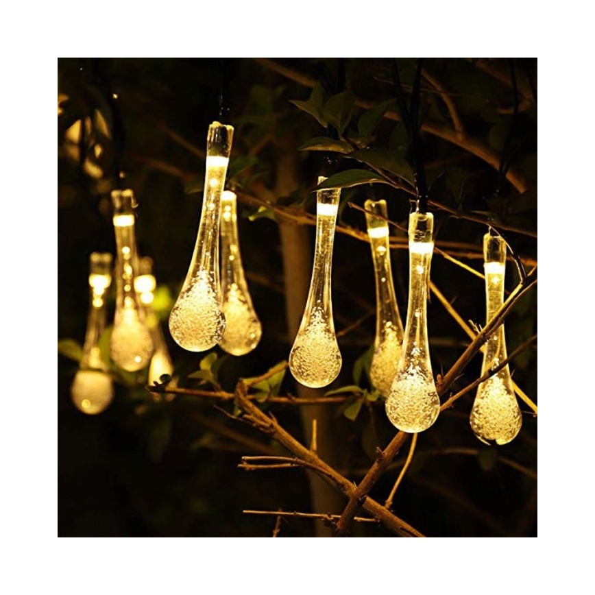 LED Solar ketting met schemersensor 20xLED/0,72W/1,2V 600 mAh 4,7m IP44