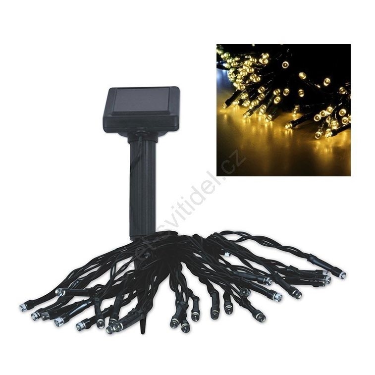 LED Solar ketting SHINE 200xLED/1,2V 600 mAh 21,9 m IP44