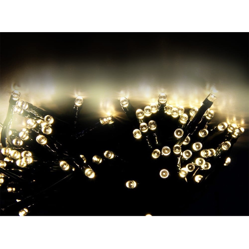 LED Solar ketting SHINE 200xLED/1,2V 600 mAh 21,9 m IP44