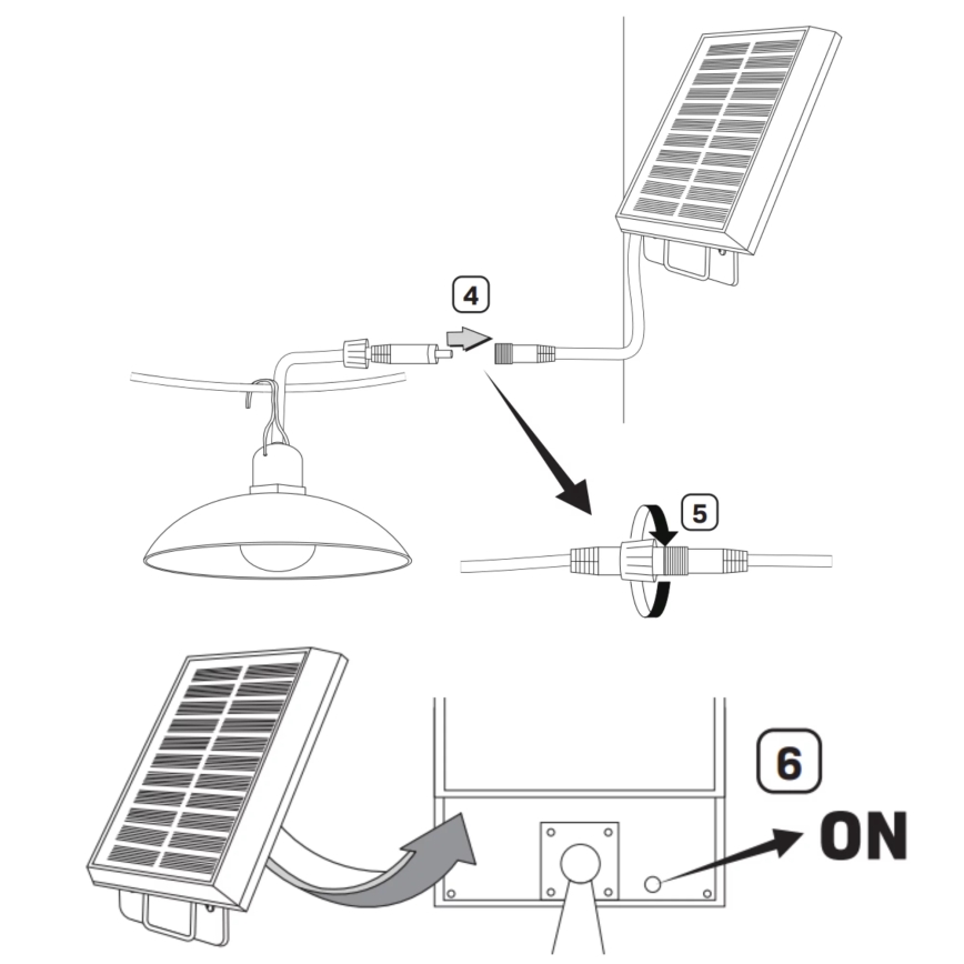LED Solar lamp CELINA LED/1,8W/3,7V IP44 + afstandsbediening