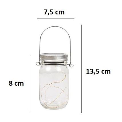LED Solar lamp JAR LED/1,2V 600 mAh IP44