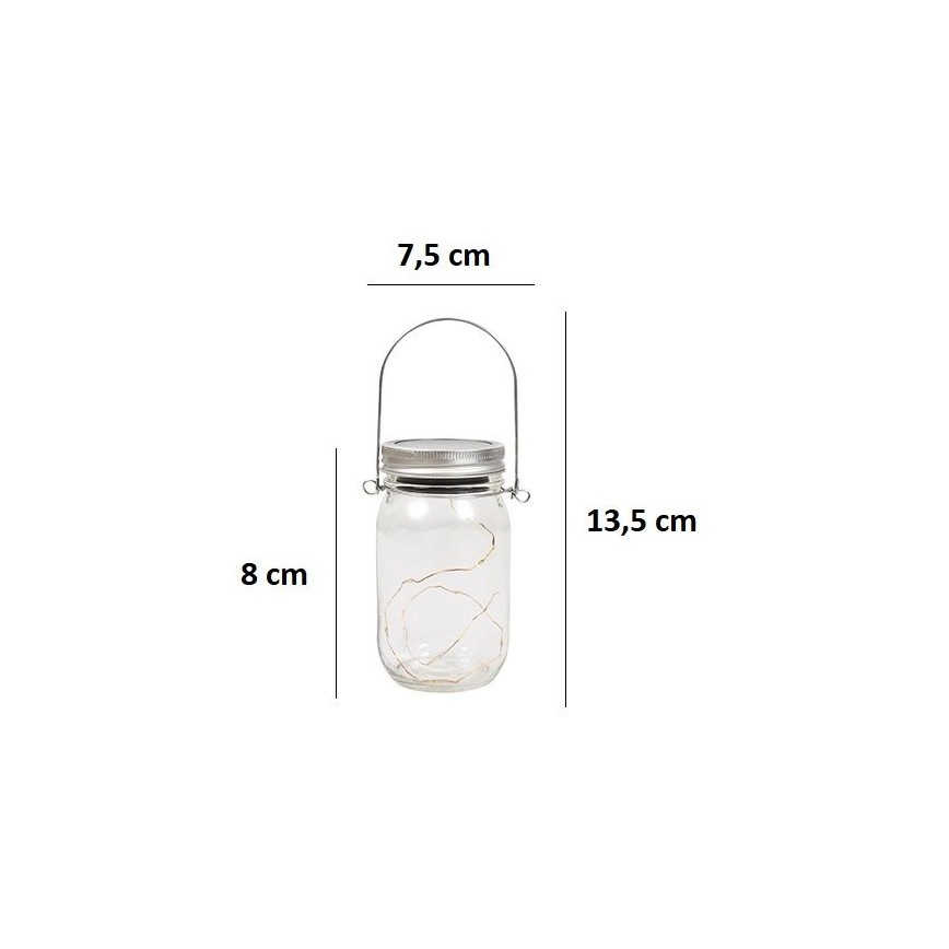 LED Solar lamp JAR LED/1,2V 600 mAh IP44