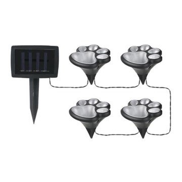 LED Solar lamp LED/0,14W/2V IP44 paws