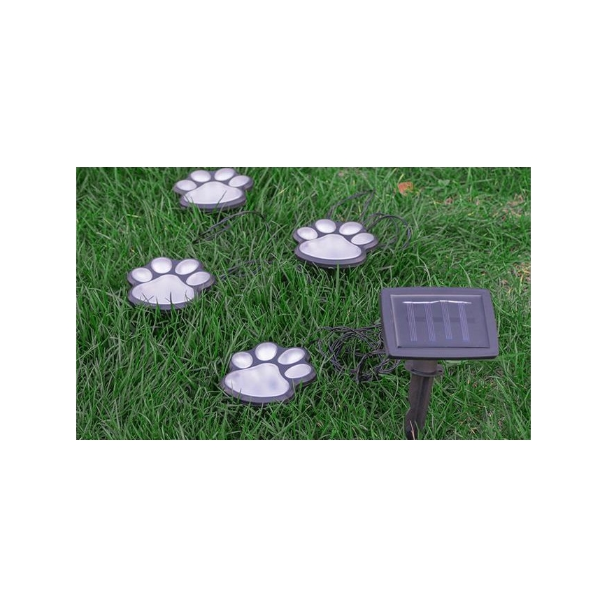 LED Solar lamp LED/0,14W/2V IP44 paws