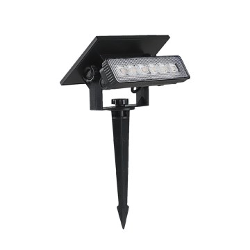 LED Solar lamp LED/0,9W/3,7V 3000K IP65 zwart