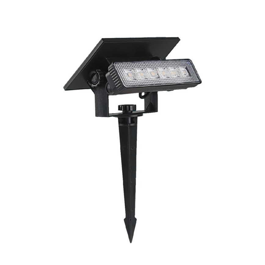 LED Solar lamp LED/0,9W/3,7V 3000K IP65 zwart