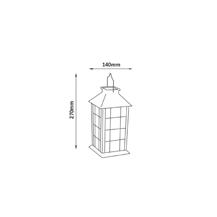 LED Solar lamp LED/1,2V 200 mAh IP44 patina