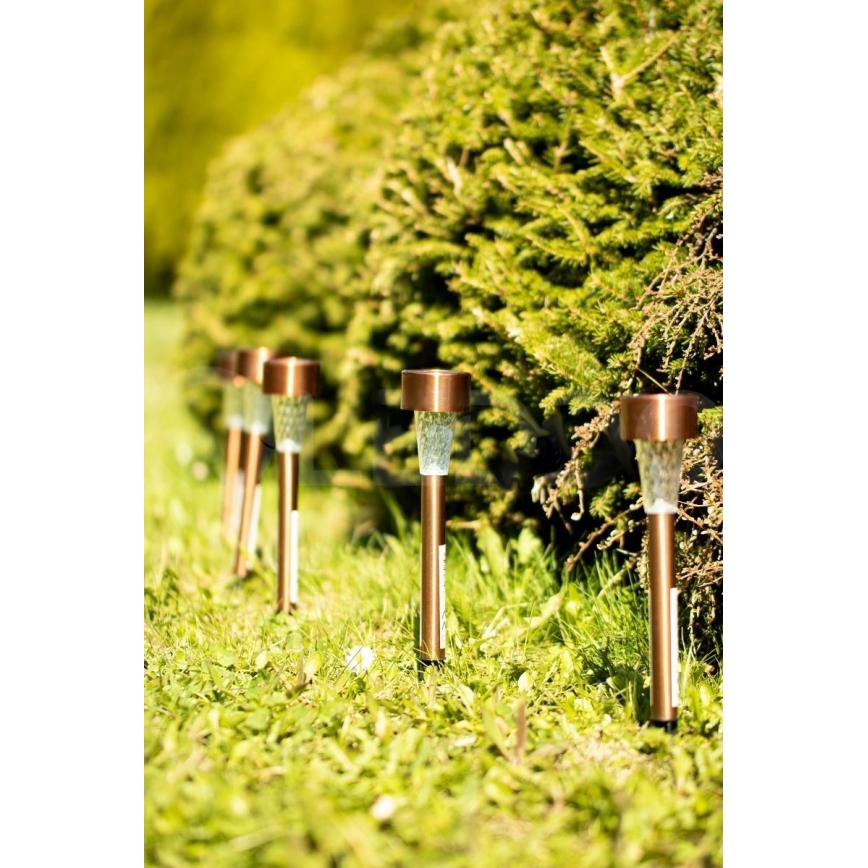 LED Solar lamp LED/2V 40 mAh IP44 koper