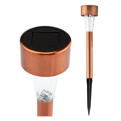 LED Solar lamp LED/2V 40 mAh IP44 koper