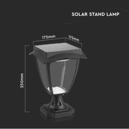 LED Solar lamp LED/2W/3,7V 3000/6000K IP65