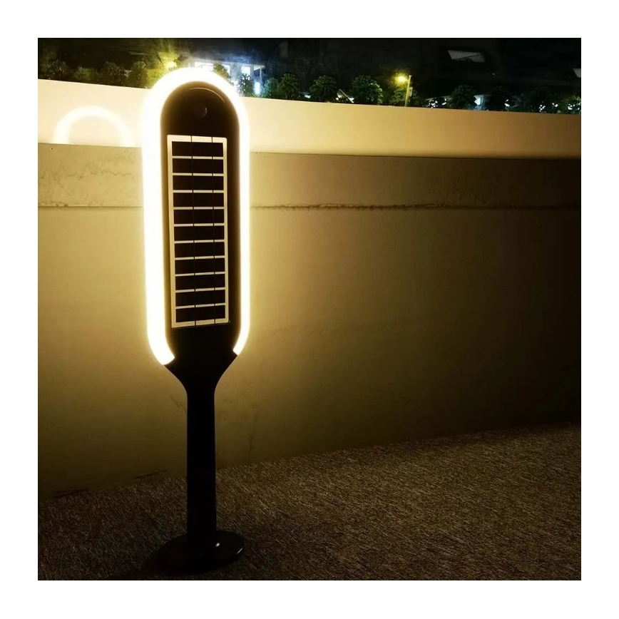 LED Solar lamp met sensor BOLLARD LED/5W/5,5V 70 cm 4000K IP65 2000 mAh
