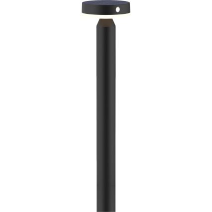 LED Solar lamp met sensor GWINEA LED/4,5W/3,7V 2000 mAh 50 cm IP44 zwart