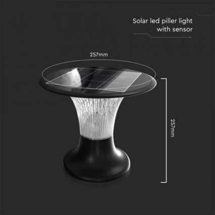 LED Solar lamp met sensor LED/15W/3,2V 4000K/6000K IP65