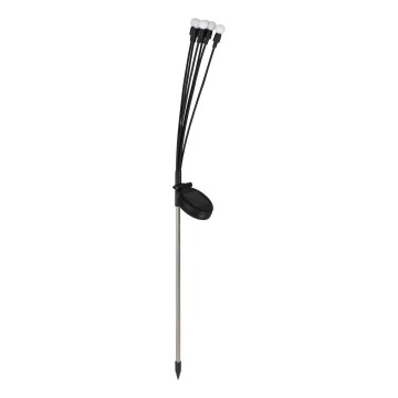 LED Solar lamp MULTI LED/0,06W/1,2V 150 mAh IP44 zwart